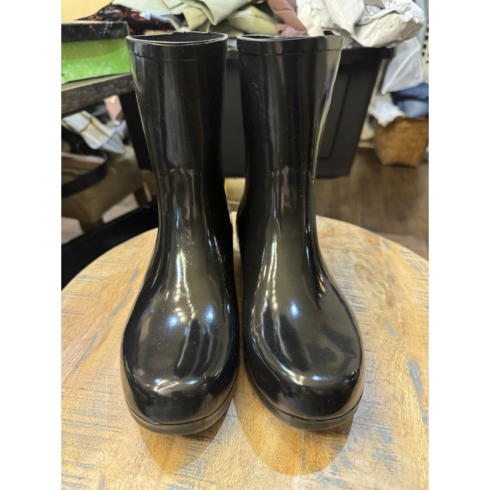 Chooka Women's Polished Mid Rain Boot Black Size‎ 11 - Picture 4 of 14